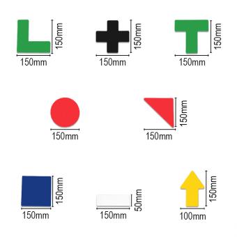 PVC Tape voor vloermarkering (vormen)