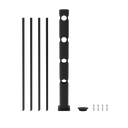 Modulaire veiligheidsreling (4 rails) in flexibele kunststof "Delta"