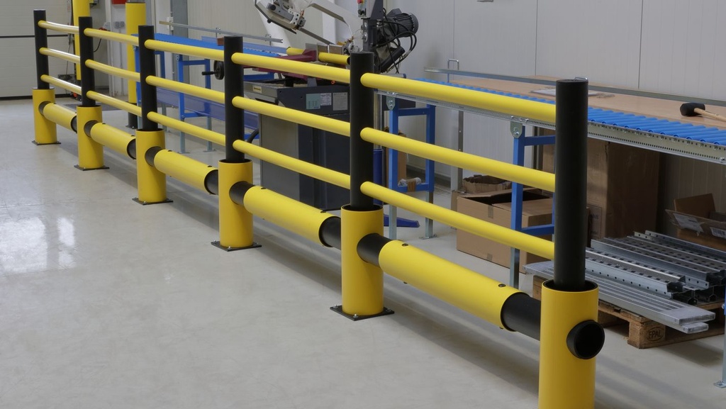 Modulaire verkeersbarrière in flexibele kunststof "Echo"
