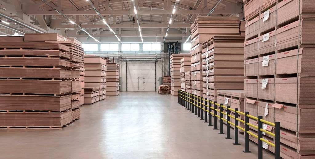 Modulair veiligheidshek met 3 rails in flexibele kunststof "Delta"