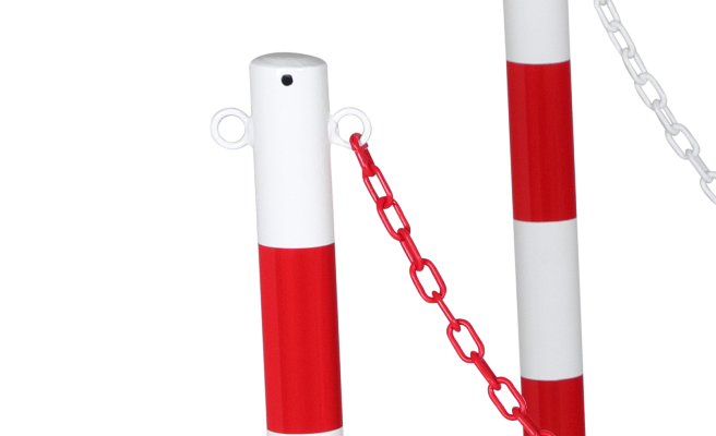 Paaltjes met kettingen (Set van 6)