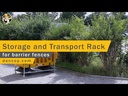 Opslag- en transportrek voor werfhekken