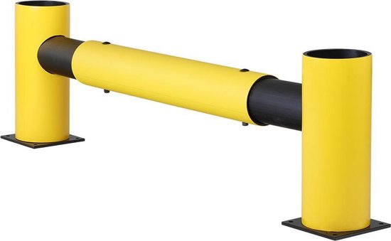 Modulaire verkeersbarrière (1 rail) in flexibele kunststof "Charlie"