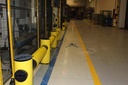 Modulaire verkeersbarrière (1 rail) in flexibele kunststof "Charlie"