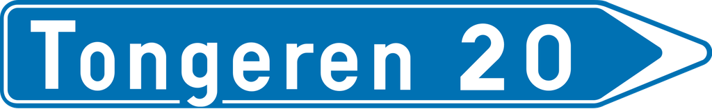 Verkeersbord F29. Wegwijzer