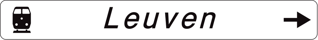 Panneau de signalisation F34a. Panneau directionnel vers des établissements d'utilité publique