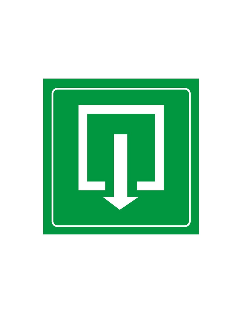Pictogram uitgang (groen)
