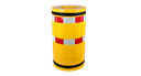 Protection de colonne avec bandes d'avertissement réfléchissantes (polyéthylène)