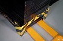Protection anti-choc pour palettes longues