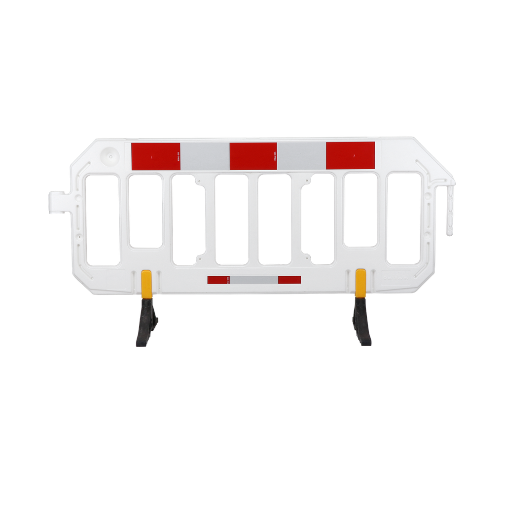 Werfhek met rood/wit reflecterende folie