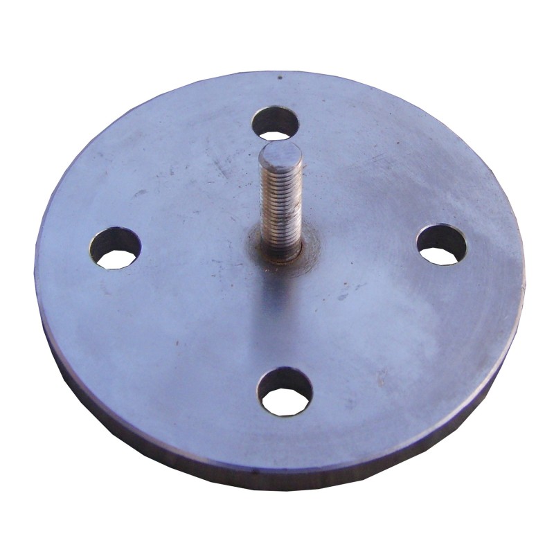 Platine de base en acier pour poteau de signalisation