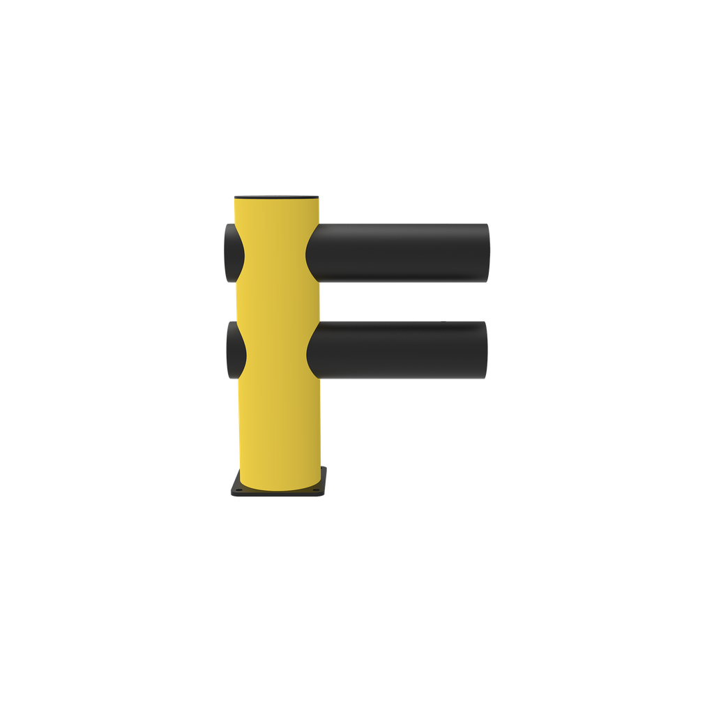 Barrière de circulation modulaire (2 lisses) en plastique flexible "Hotel"     