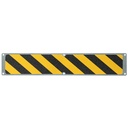 Antislip paneel in aluminium "Gevaar"