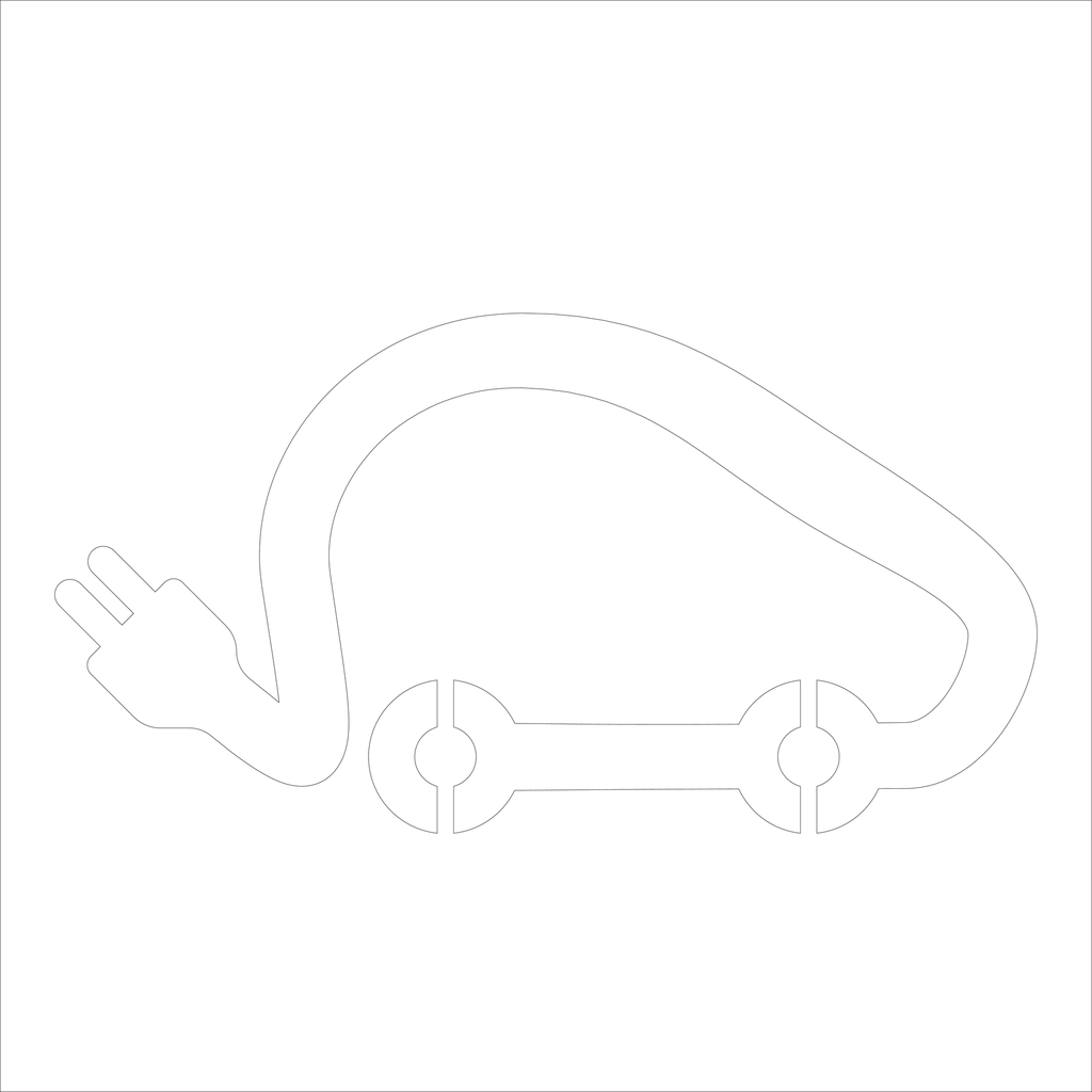 Pochoir point de recharge pour voiture électrique