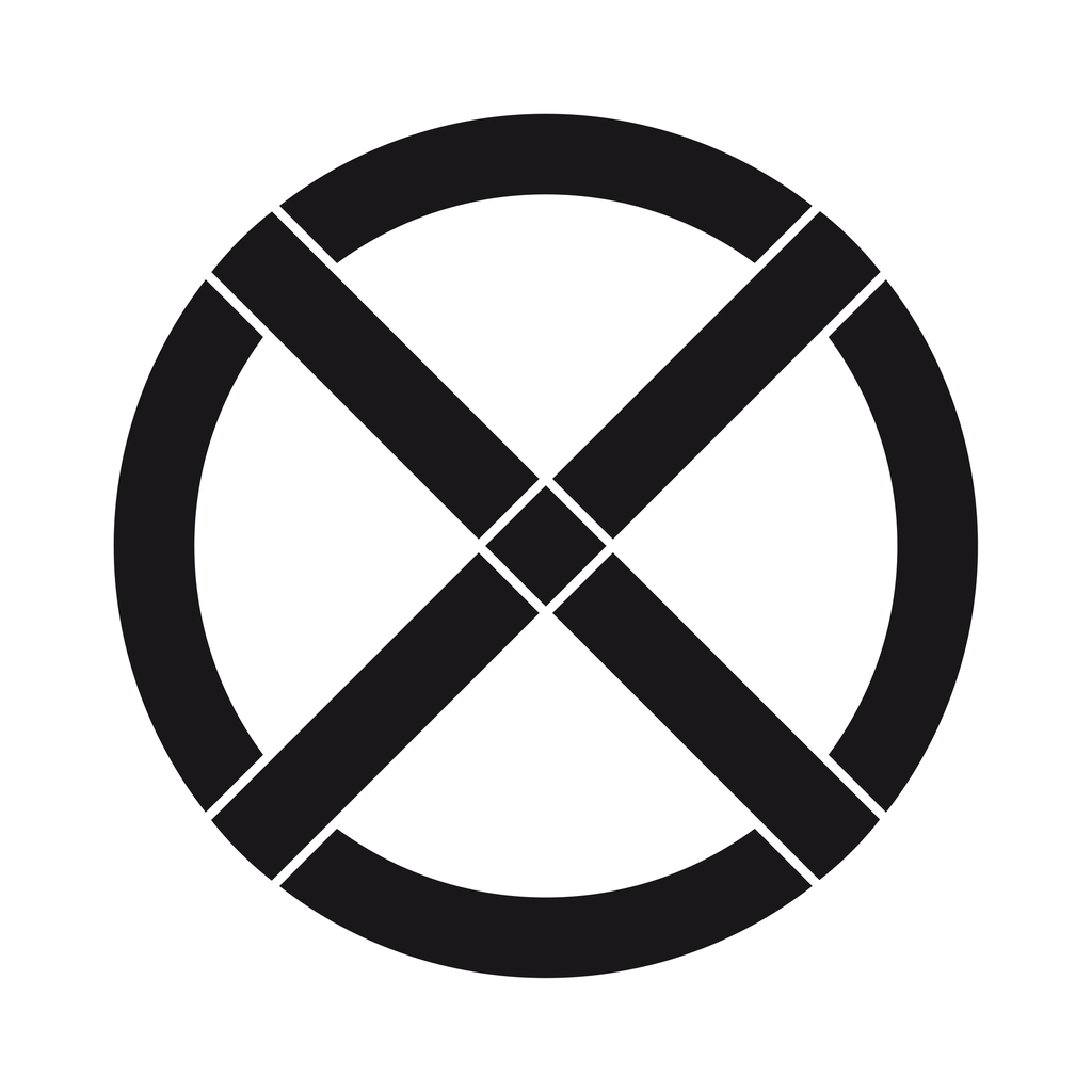 Pochoir arrêt et stationnement interdits