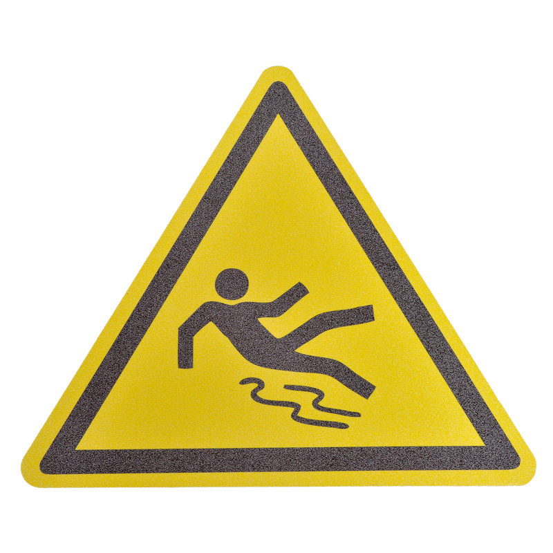 Autocollant antidérapant "Attention sol glissant"