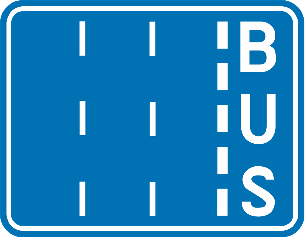 Verkeersbord F17. Busstrook