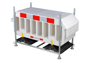 Set werfhekken (15st) + opslag- en transportrek