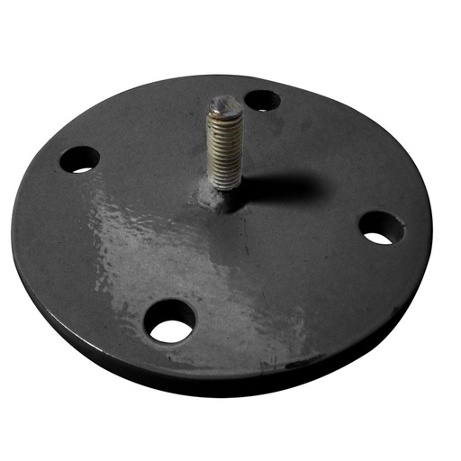 Platine de base en acier pour poteau de signalisation