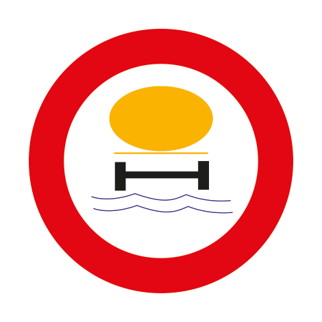 Verkeersbord C24c. Verboden toegang voor voertuigen die verontreinigende stoffen vervoeren