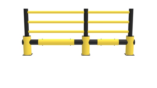 Modulaire verkeersbarrière in flexibele kunststof "Echo"