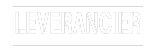 Pochoir avec texte  "leverancier"