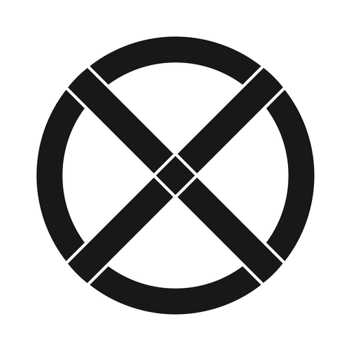 Pochoir arrêt et stationnement interdits