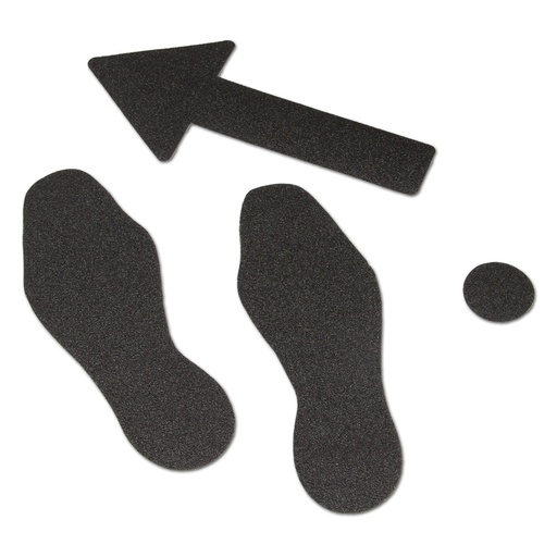 Pochoirs antidérapants direction de marche   "Surface irrégulière" ( lot )