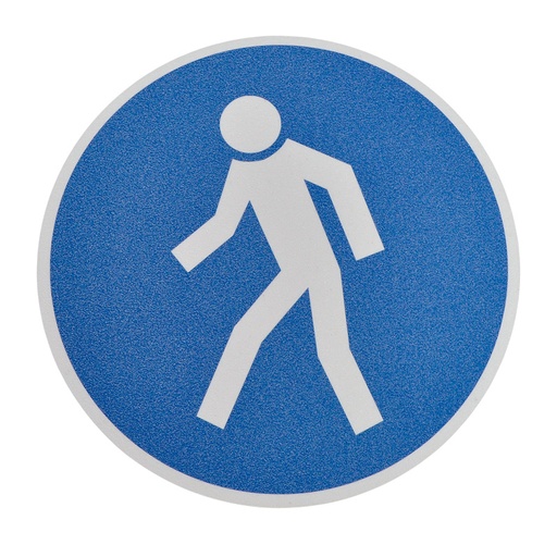 Antislip vloersticker "Verplichte route voor voetgangers"