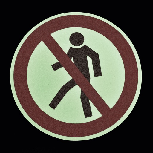 Antislip vloersticker "Verboden voetgangers"
