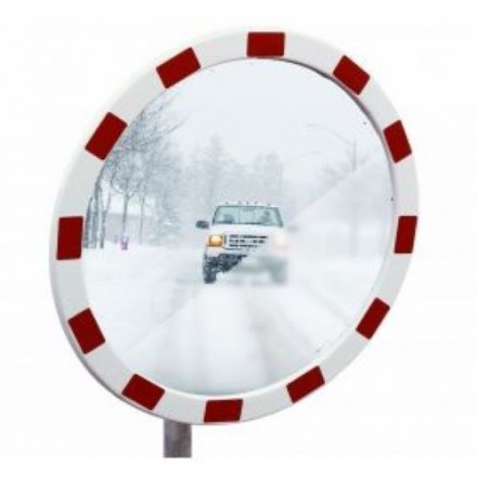 Inox verkeersspiegel anti-vries