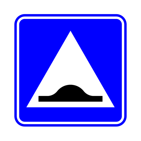 Verkeersbord F87. Verhoogde inrichting