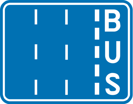 Verkeersbord F17. Busstrook