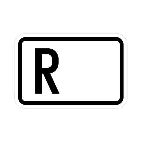 Verkeersbord F23d. Nummerbord ringweg