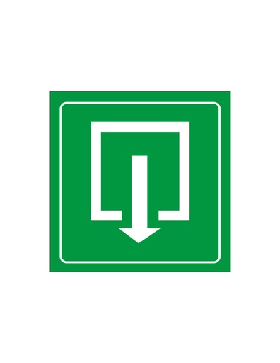 Pictogram uitgang (groen)